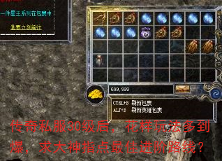 传奇私服30级后,花样玩法多到爆,求大神指点最佳进阶路线? 传奇私服30级后,花样玩法多到爆,求大神指点最佳进阶路线?
