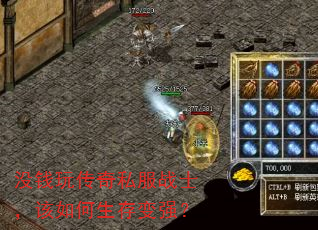 没钱玩传奇私服战士,该如何生存变强? 没钱玩传奇私服战士,该如何生存变强?