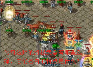 传奇法师的终极武器有哪些选择,它们各自的特点是什么? 传奇法师的终极武器有哪些选择,它们各自的特点是什么?
