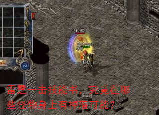 雷霆一击技能书,究竟在哪些怪物身上有掉落可能? 雷霆一击技能书,究竟在哪些怪物身上有掉落可能?