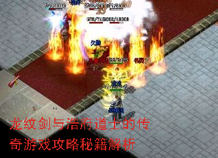 龙纹剑与浩府道士的传奇游戏攻略秘籍解析 龙纹剑与浩府道士的传奇游戏攻略秘籍解析
