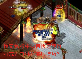 传奇私服中如何快速获得特戒?有哪些实用技巧? 传奇私服中如何快速获得特戒?有哪些实用技巧?