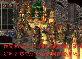 传奇私服战士职业只能氪金才能玩好吗?零充值玩家有何进阶技巧? 传奇私服战士职业只能氪金才能玩好吗?零充值玩家有何进阶技巧?