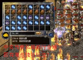 中变传奇私服的行会地图有哪些独特玩法? 中变传奇私服的行会地图有哪些独特玩法?