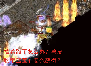 挡着路了怎么办?兽皮腰带蓝宝石怎么获得? 挡着路了怎么办?兽皮腰带蓝宝石怎么获得?