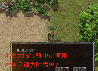 迷失大陆传奇中如何用法神手镯力胜猛兽? 迷失大陆传奇中如何用法神手镯力胜猛兽?