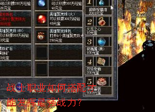 战士职业如何搭配才能发挥最强战力? 战士职业如何搭配才能发挥最强战力?