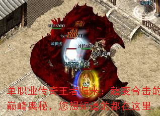 单职业传奇王者归来:超变合击的巅峰奥秘,您想知道的都在这里 单职业传奇王者归来:超变合击的巅峰奥秘,您想知道的都在这里