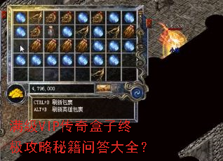 满级VIP传奇盒子终极攻略秘籍问答大全? 满级VIP传奇盒子终极攻略秘籍问答大全?