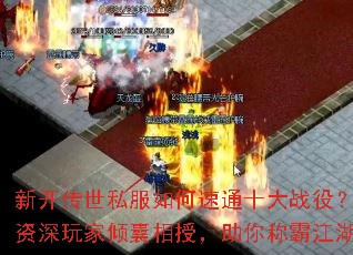 新开传世私服如何速通十大战役?资深玩家倾囊相授,助你称霸江湖 新开传世私服如何速通十大战役?资深玩家倾囊相授,助你称霸江湖