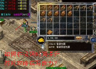 如何在极短时间提升游戏攻略撰写能力? 如何在极短时间提升游戏攻略撰写能力?