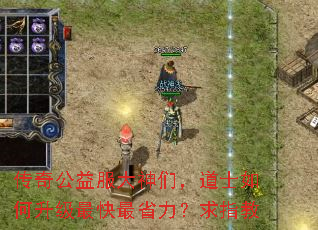 传奇公益服大神们,道士如何升级最快最省力?求指教 传奇公益服大神们,道士如何升级最快最省力?求指教