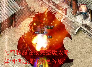 传奇私服在线完整版攻略:如何快速提升角色等级? 传奇私服在线完整版攻略:如何快速提升角色等级?