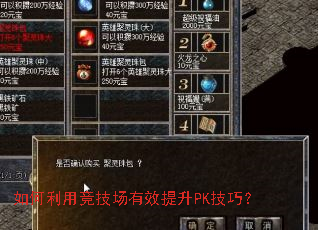 如何利用竞技场有效提升PK技巧? 如何利用竞技场有效提升PK技巧?