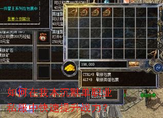 如何在我本沉默单职业私服中快速提升战力? 如何在我本沉默单职业私服中快速提升战力?