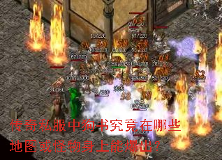 传奇私服中狗书究竟在哪些地图或怪物身上能爆出? 传奇私服中狗书究竟在哪些地图或怪物身上能爆出?