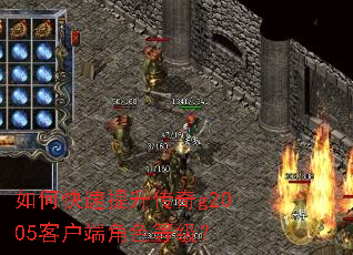 如何快速提升传奇g2005客户端角色等级? 如何快速提升传奇g2005客户端角色等级?