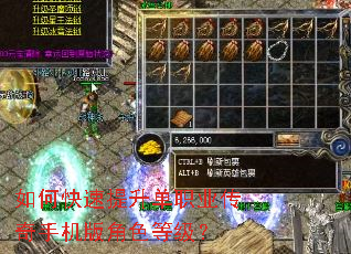如何快速提升单职业传奇手机版角色等级? 如何快速提升单职业传奇手机版角色等级?