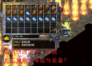 如何快速提升1.85孤月玉兔角色等级与装备? 如何快速提升1.85孤月玉兔角色等级与装备?