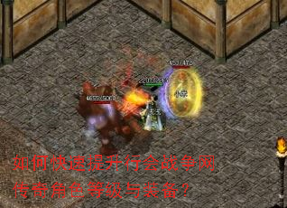 如何快速提升行会战争网传奇角色等级与装备? 如何快速提升行会战争网传奇角色等级与装备?