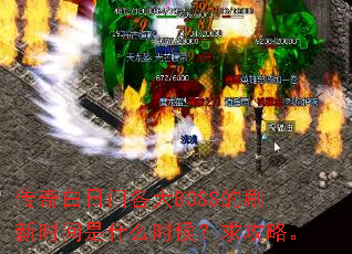 传奇白日门各大BOSS的刷新时间是什么时候?求攻略。 传奇白日门各大BOSS的刷新时间是什么时候?求攻略。